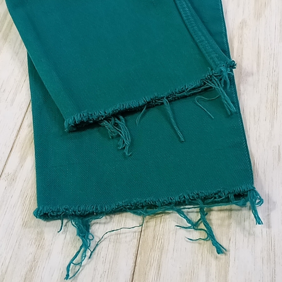 Divided H& M Raw Hem Skinny Green Jeans Size 4 - Picture 12 of 16